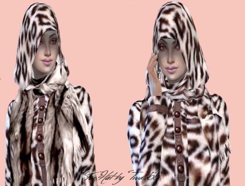 T55 Fur coat set