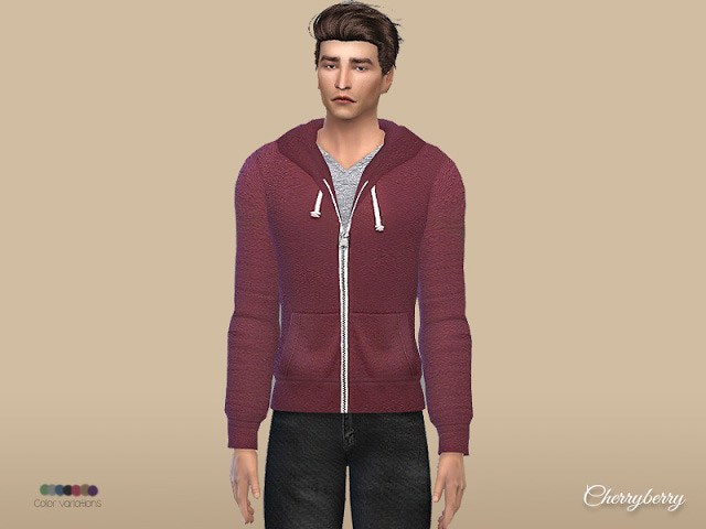 Everyday hoodie for men - The Sims 4 Catalog