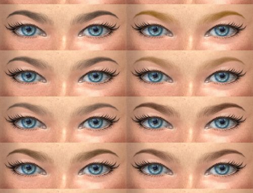 Eyebrows 20, 21 HQ and non HQ