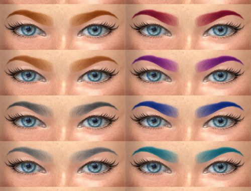 Eyebrows 20, 21 HQ and non HQ