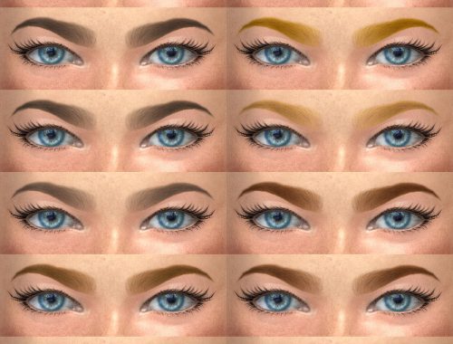 Eyebrows 20, 21 HQ and non HQ
