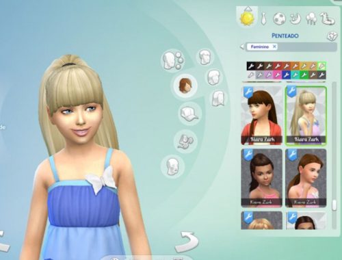 Ariana Ponytail for Girls - The Sims 4 Catalog