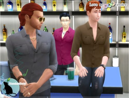 Recolors of the untucked bartender shirt