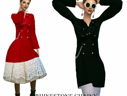 Coat and dresses
