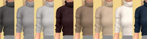 Mid Sleeve Turtleneck Recolors