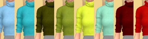 Mid Sleeve Turtleneck Recolors