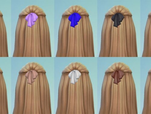 Pure Hair (Version 2) + Bow for Girls