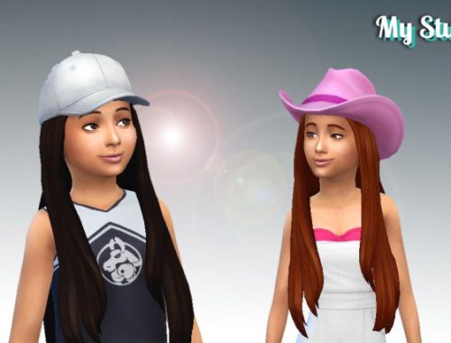 Pure Hair (Version 2) + Bow for Girls