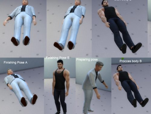 The brain swap machine with poses