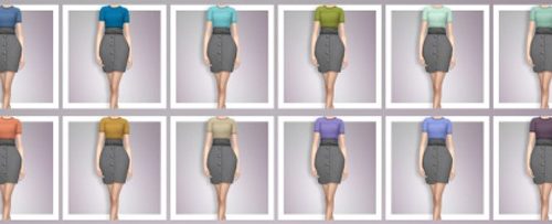 EP03 High Waisted Skirt With Tee