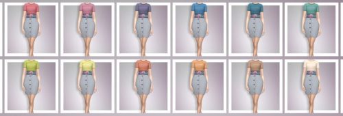 EP03 High Waisted Skirt With Tee
