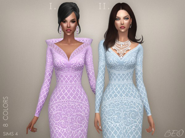 EKATERINA dresses v2 (not transparent) - The Sims 4 Catalog