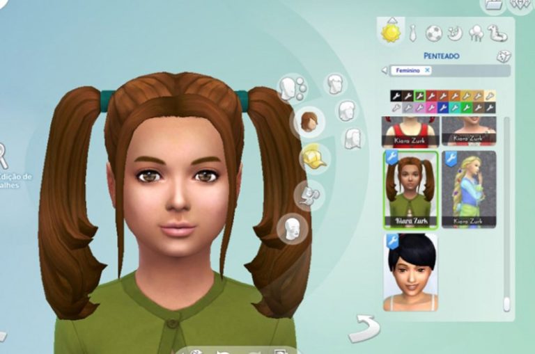 Harley Quinn Hairstyle for Girls - The Sims 4 Catalog