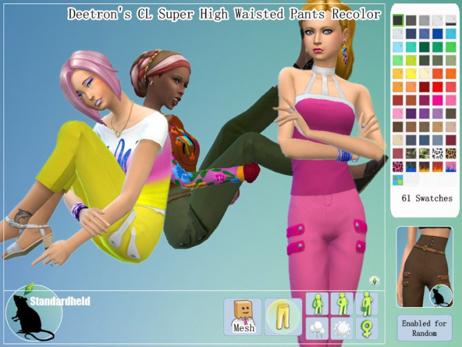 Super high waist pants - The Sims 4 Catalog