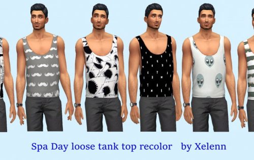 Flower beard, tops and vest