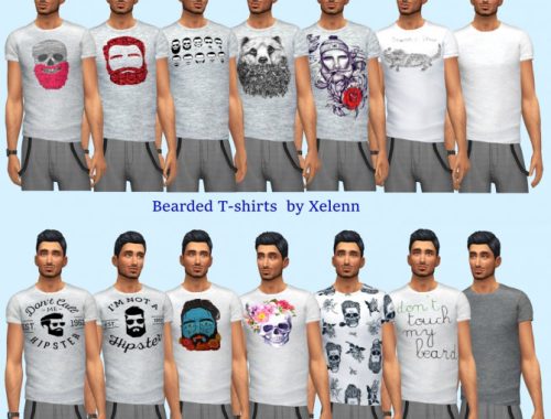 Flower beard, tops and vest