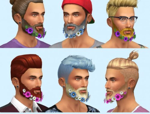 Flower beard, tops and vest