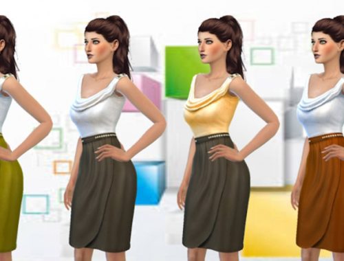 Classic draped dress