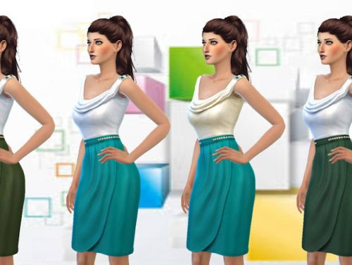 Classic draped dress