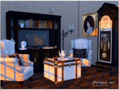 Antique set old English-style