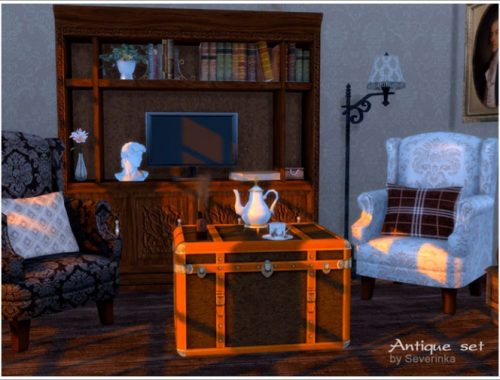 Antique set old English-style