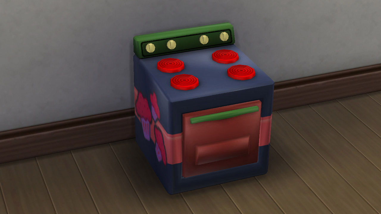 Rip Co. Little Baker Oven. Functional stove conversion - The Sims 4 Catalog