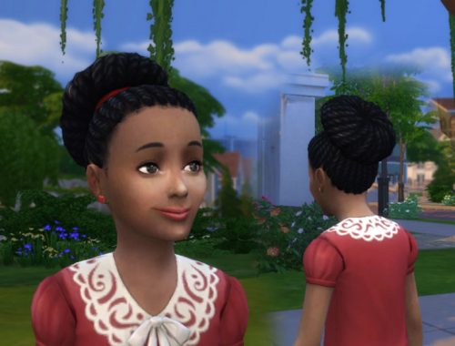 Braided Flate Bun for Girls