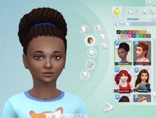 Braided Flate Bun for Girls