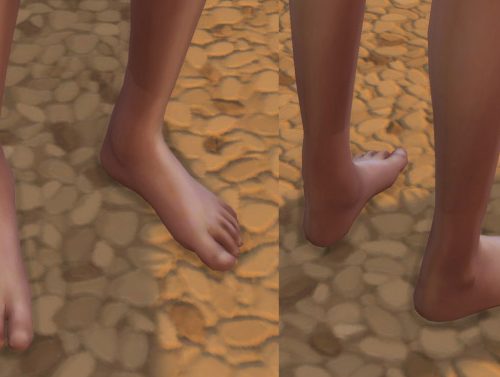 HD feet v3 better shape and no nails