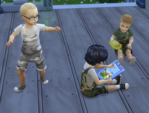 Toddler Camouflage Overalls Recolor