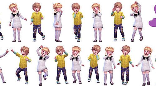 Twins toddler pose 02