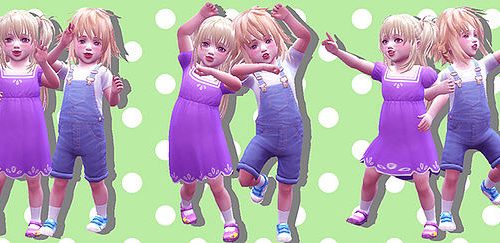 Twins toddler pose 02