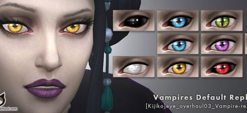Vampires Eye colors Default + Non-default Replacement