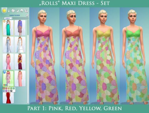 Rolls Dress Set 9 Choices