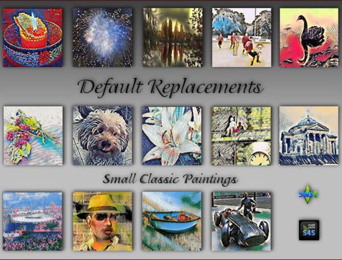 Easel paintings as Default Replacements
