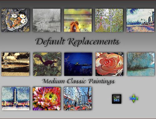 Easel paintings as Default Replacements