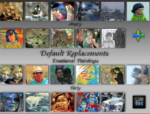 Easel paintings as Default Replacements