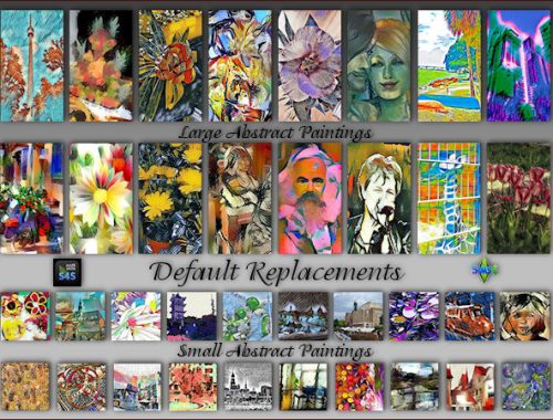 Easel paintings as Default Replacements