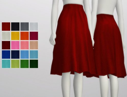Simple flare skirt