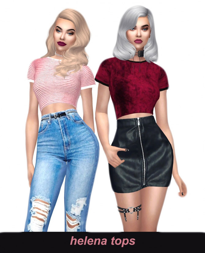 Helena tops - The Sims 4 Catalog