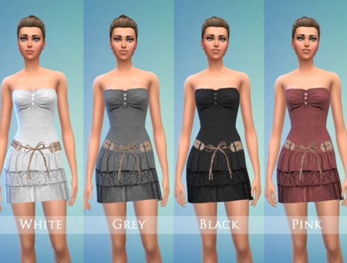 Mini-Bandeau Dress Set
