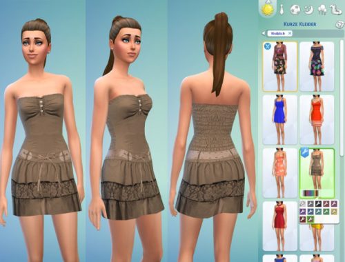 Mini-Bandeau Dress Set