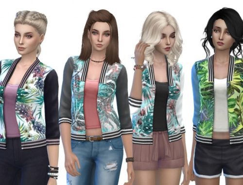Tropical Bomber Jackets