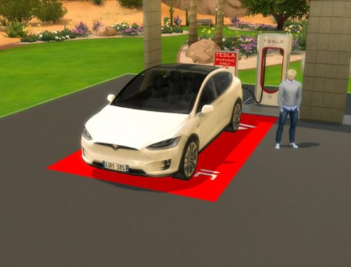 Tesla Model X and Supercharger