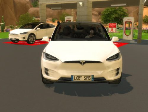 Tesla Model X and Supercharger