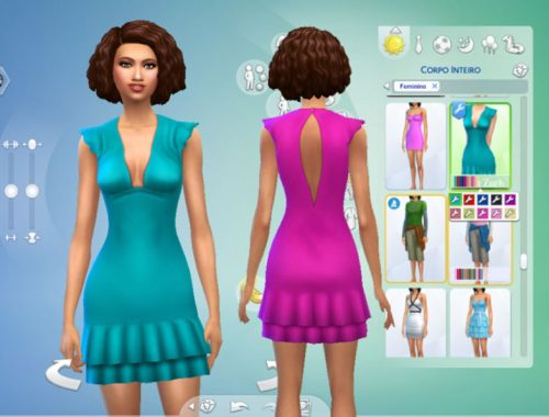 Short Ruffle Dress Conversion