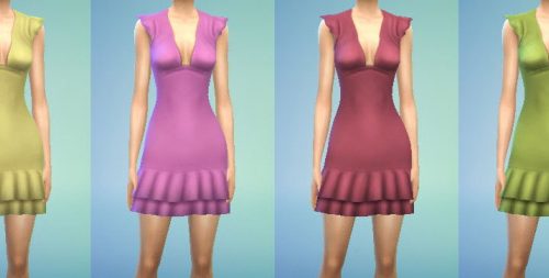 Short Ruffle Dress Conversion