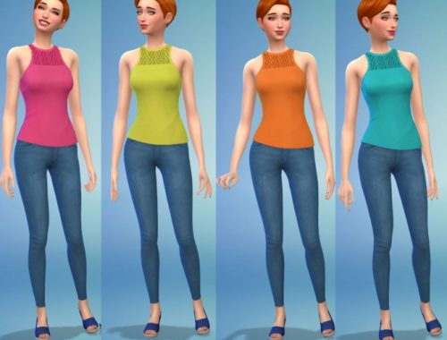 Partly Pleated Tops