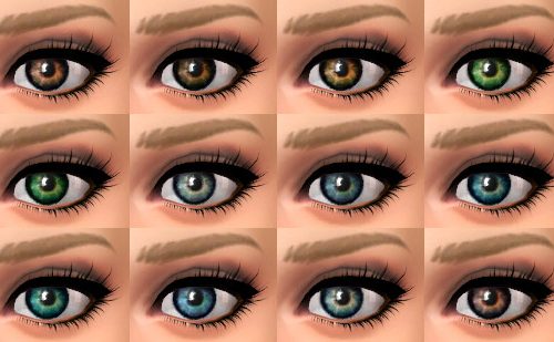 Two tone eyes