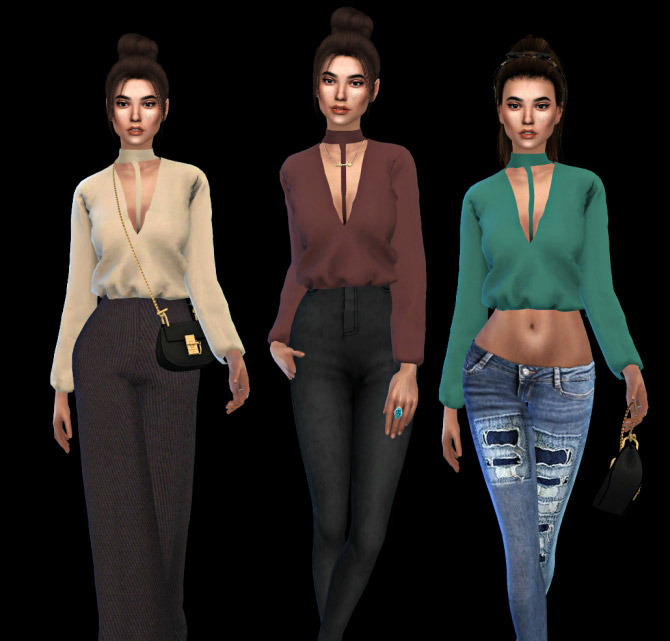 Nova s Valentina Top recolors - The Sims 4 Catalog